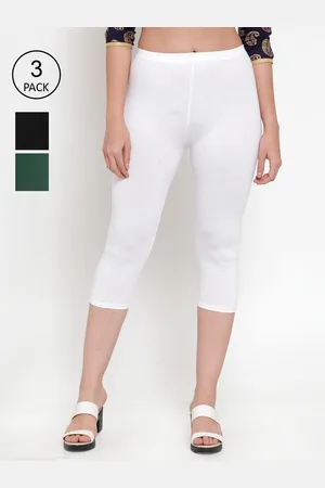 Jinfo Pack Of 3 Women Cotton Capris