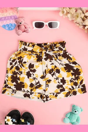 Cutiekins Girls Floral Printed Shorts