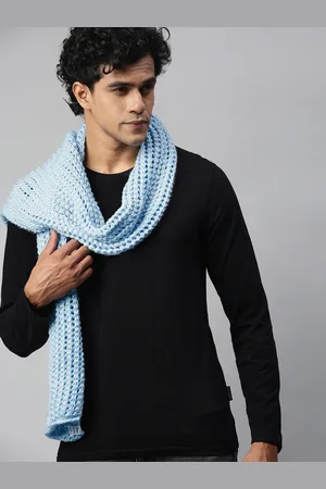 Magic Needles Unisex Blue Scarf