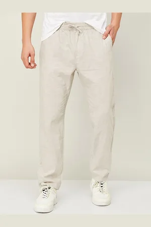 Lifestyle Men Mid Rise Pure Cotton Trousers