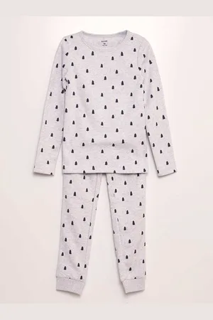KIABI Boys Round Neck Printed T-shirt with Trousers