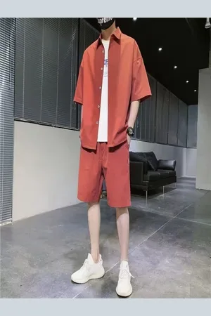 Stylecast Shirt Collar Shirt With Shorts Co-Ords
