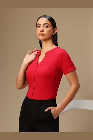 Chemistry Comfort Textured Collarless Casual Shirt