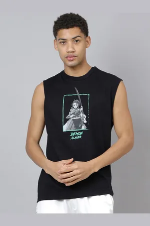 Free Authority Men Graphic Printed Round Neck Regular Fit Cotton T-shirt