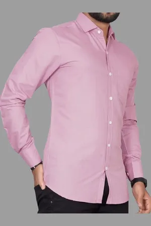 Metronaut Men Standard Regular Fit Spread Collar Solid Cotton Casual Shirt