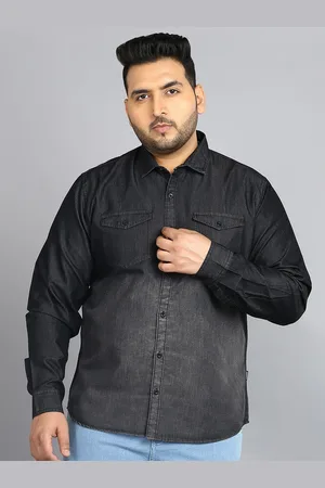 URBANO Washed Opaque Denim Casual Shirt