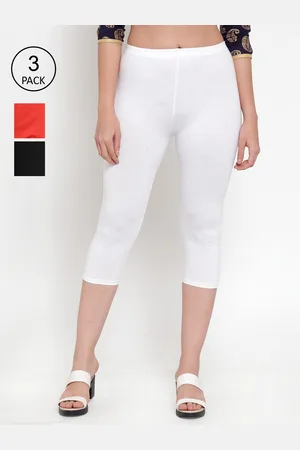 Jinfo Women Black & White Capris
