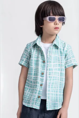 taffykids Boys Relaxed Opaque Printed Casual Shirt
