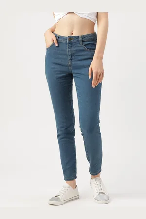 DressBerry Women Blue Skinny Fit Mid-Rise Clean Look Stretchable Jeans