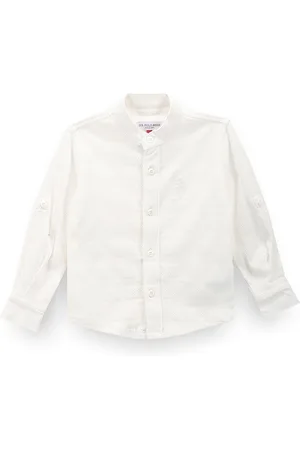 Ralph Lauren Boys Classic Horizontal Stripes Opaque Striped Casual Shirt