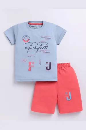 Zeal Boys Printed T-shirt with Shorts