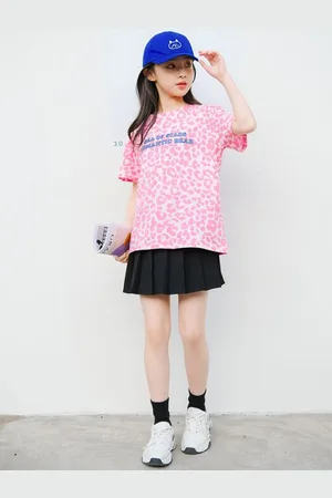 LULU & SKY Girls Printed T-shirt with Skirt