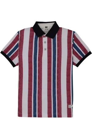 Status Quo Boys Printed Polo Collar Pockets T-shirt