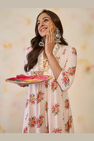 Indo Era Women Floral Printed Floral Kurta