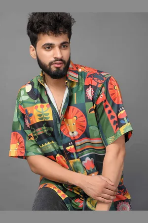 Brown brothers Unisex Relaxed Floral Opaque Printed Casual Shirt