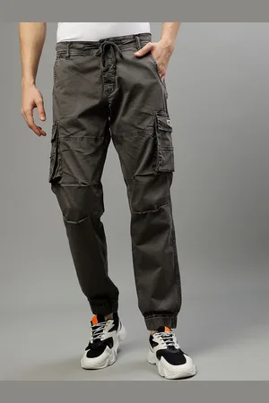 ICONIC Men Mid Rise Cotton Joggers
