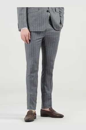 Hackett Men Relaxed Fit Mid-Rise Formal Trousers