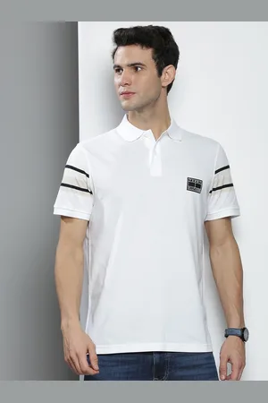Tommy Hilfiger Men White Polo Collar T-shirt