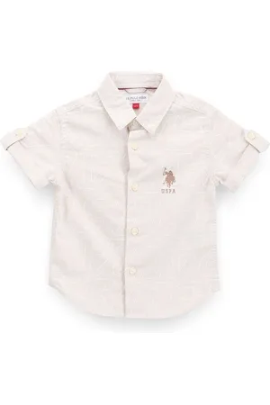 Ralph Lauren Boys Typography Printed Classic Pure Cotton Casual Shirt