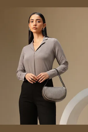 Chemistry Crepe Shirt Style Top