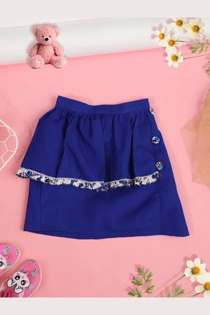 Cutiekins Girls Printed Flared Above Knee Skirt
