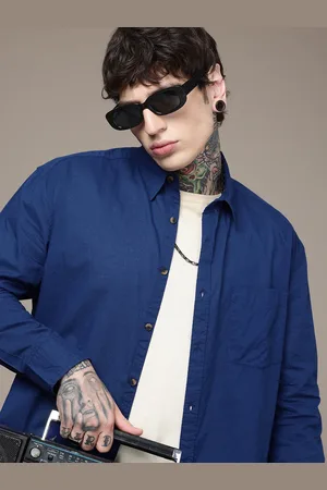 Roadster The Life Co. Relaxed Fit Drop-Shoulder Sleeves Pure Cotton Casual Shirt