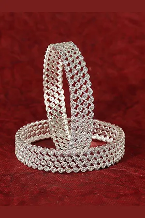 NMII Set Of 2 Stone-Studded Bangles