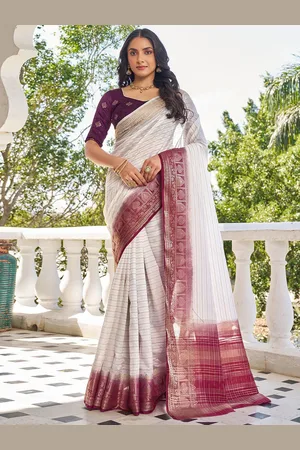 all about you Woven Design Zari Pure Silk Designer Patola Saree
