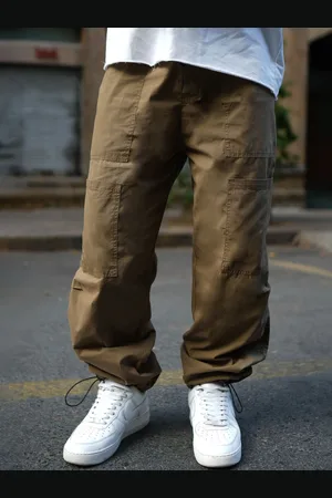 Powerlook Men Pure Cotton Baggy Fit Mid Rise Joggers