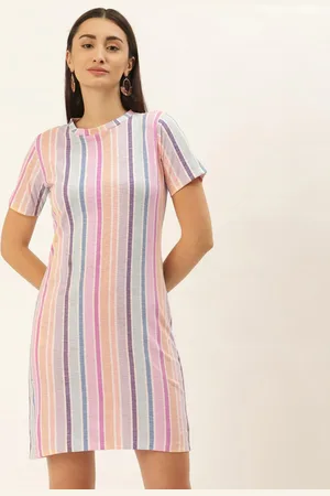 DressBerry Striped Sheath Dress