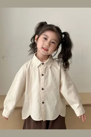 LULU & SKY Girls Opaque Casual Shirt