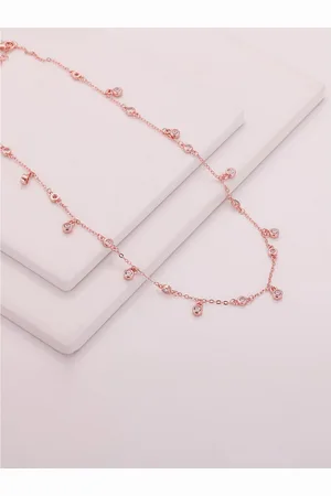 GIVA Rose Gold Sterling Silver Rose Gold-Plated Necklace