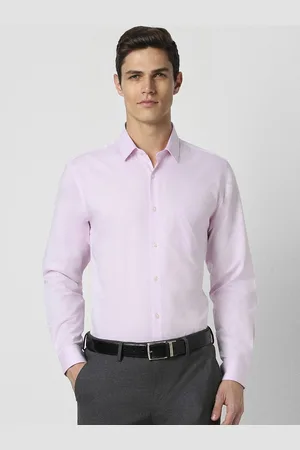 Peter England Men Purple Formal Shirt