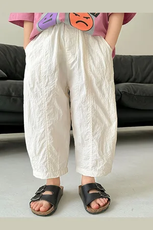 LULU & SKY Boys Printed Mom Fit High-Rise Trousers