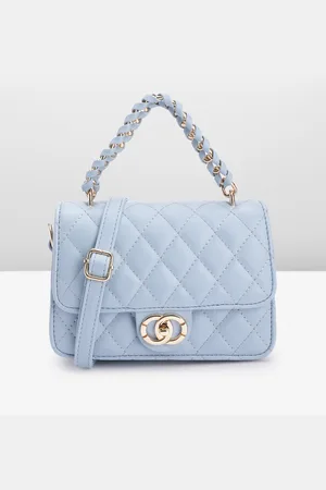 DressBerry Structured Quilted Satchel Bag