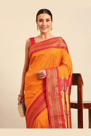 Varkala Silk Sarees Ethnic Motifs Zari Paithani Saree