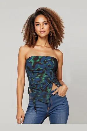 IZF Ruched Off Shoulder Top