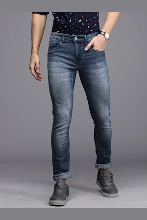 WROGN Men Denim Slim Fit Heavy Fade Stretchable Mid Rise Casual Jeans