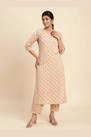 DIVASTRI Women Floral Printed Regular Kurta with Trousers