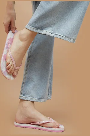 Lifestyle Women Printed Thong Flip-Flops