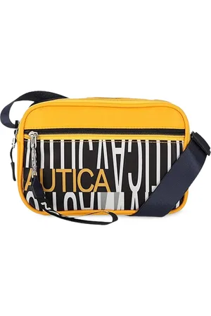 Nautica Typography Printed Structured Shoulder Bag
