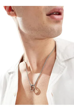 Roadster Silver-Plated Circular Pendants with Chains