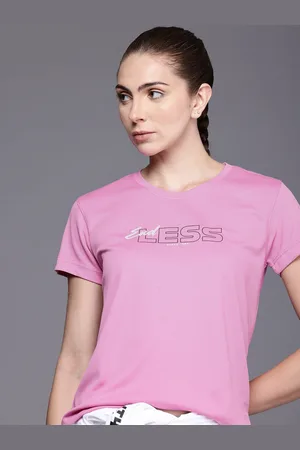 HRX Typography Printed Rapid-Dry Antimicrobial Finish Running T-shirt