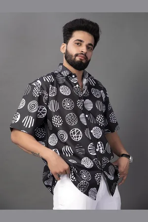 Brown brothers Unisex Relaxed Opaque Printed Casual Shirt