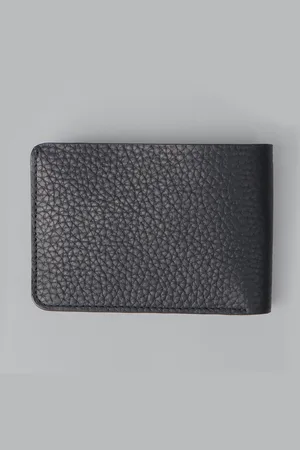 Outback Men Textured Leather Two Fold Wallet