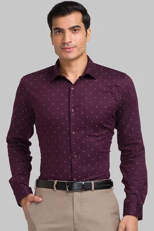 Park Avenue Printed Cotton Opaque Formal Shirt