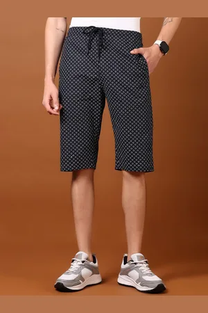 V-Mart Men Cotton Printed Mid-Rise Shorts