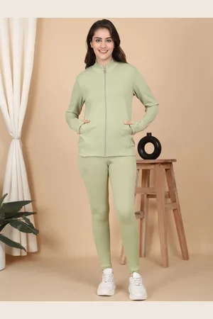 Sweet Dreams Mock Collar Mid-Rise Tracksuits