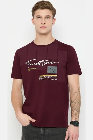 Duke Men Typography Printed Round Neck Cotton T-shirt