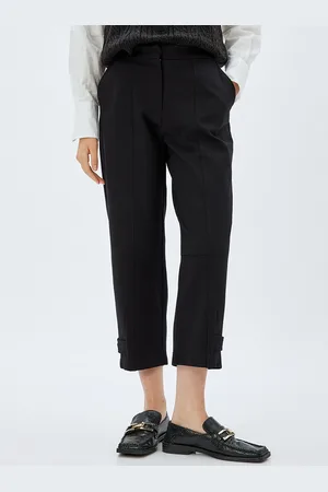 Koton Women Mid-Rise Regular Trousers
